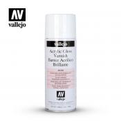 Акриловый глянцевый лак Vallejo серии Aerosol Varnish - Acrylic Gloss Spray Varnish 28530 (400 мл)