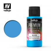 Краска Vallejo серии Premium AirBrush Color - Fluorescent Blue 62038 (60 мл)