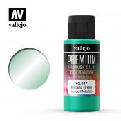 Краска Vallejo серии Premium AirBrush Color - Metallic Green 62047, металлик (60 мл)