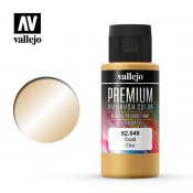 Краска Vallejo серии Premium AirBrush Color - Gold 62049, металлик (60 мл)