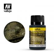 Краска Vallejo серии Weathering Effects - Black Mud 73812 (40 мл)