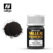 Краска Vallejo серии Pigments - Carbon Black (Smoke Black) 73116 (35 мл)