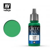 Краска Vallejo серии Game Ink - Green 72089 (17 мл)
