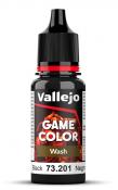 Краска Vallejo серии Color Wash - Black Wash 73201, проливка (17 мл)
