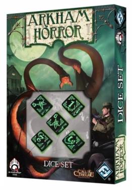 Набор кубиков для Arkham Horror - Black & Green