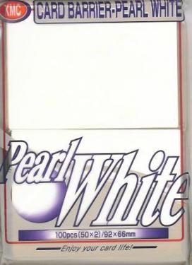 KMC Pearl White Sleeves (100)