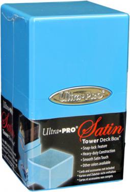 НЕ ИСПОЛЬЗОВАТЬКоробочка Ultra-Pro Сатиновая Башня: Светло-синяя