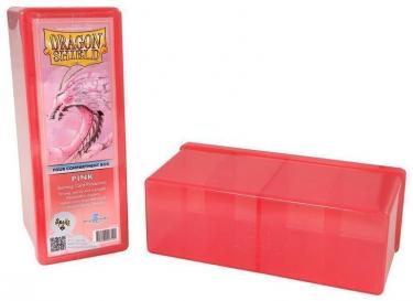 Пластиковая коробочка Dragon Shield с 4 секциями розовая