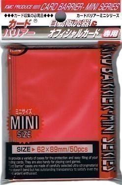 Протекторы KMC - Mini Metallic Red (50 шт) 62х89 мм