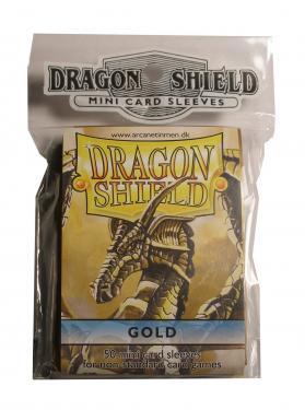 Протекторы Dragon Shield уменьшенного размера - Золотые (50 шт.)