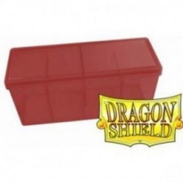 Пластиковая коробочка Dragon Shield с 4 секциями красная