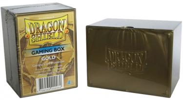 Пластиковая коробочка Dragon Shield золотая