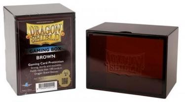 Пластиковая коробочка Dragon Shield коричневая