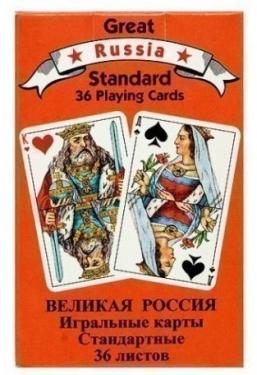 Игральные карты Русский стандарт, 36 листов
