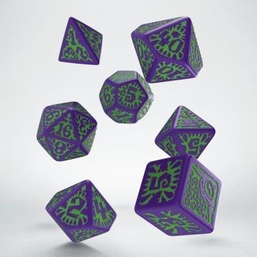 Набор кубиков «PATHFINDER Goblin Purple & green» (d4, d6, d8, d10, d12, d20, d100)