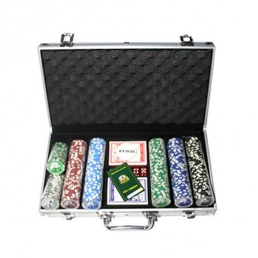 Набор покера на 300 фишек в алюминиевом кейсе