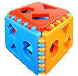Логический куб со сквозными отверстиями (Построй фигурки)