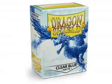 Протекторы Dragon Shield прозрачные матовые синие Clear Blue (100 шт.)