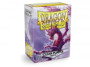 Протекторы Dragon Shield прозрачные матовые пурпурные - See Thru (100 шт.)