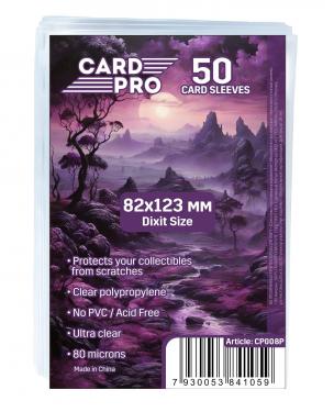Прозрачные протекторы Card-Pro PREMIUM Dixit Size для настольных игр (50 шт.) 82x123 мм - для карт Имаджинариум, Диксит