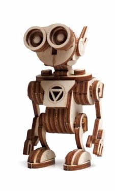 Конструктор 3D деревянный подвижный Lemmo "Робот Санни"