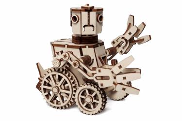 Конструктор 3D деревянный подвижный Lemmo "Робот Макс"