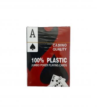 Карты пластиковые Casino Quality для покера (Красная рубашка)