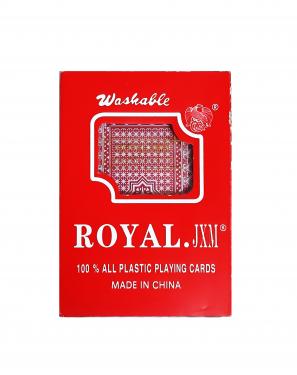 Карты для покера "Royal.JXM" 100% пластик, красные