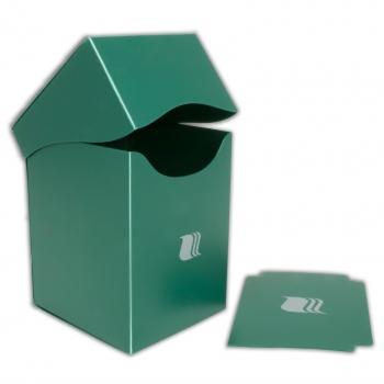 Пластиковая коробочка Blackfire вертикальная - Зелёная (100+ карт)