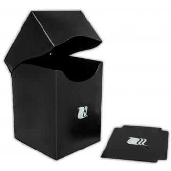 Пластиковая коробочка Blackfire вертикальная - Чёрная (100+ карт)