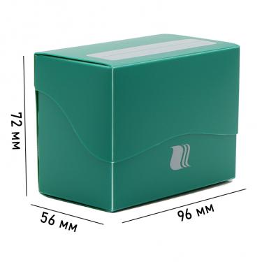 Пластиковая коробочка Blackfire горизонтальная - Зелёная (80+ карт) - для карт K-Pop, MTG, Pokemon