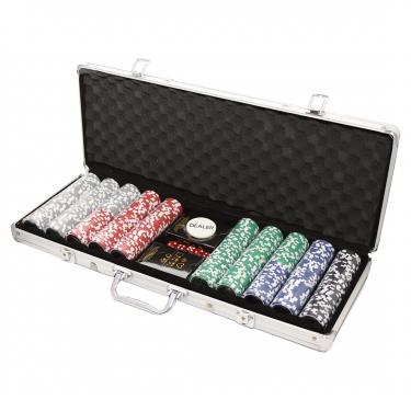 Фабрика Покера: Набор из 500 премиальных фишек для покера с номиналом (Premium)