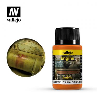 Краска Vallejo серии Weathering Effects - Diesel Stains 73816 (40 мл)