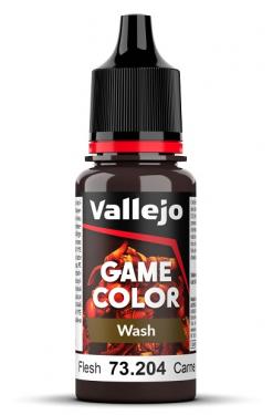 Краска Vallejo серии Color Wash - Flesh Wash 73204, проливка (17 мл)