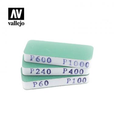Набор для шлифования Vallejo (80х30х12 мм, 3 шт.)