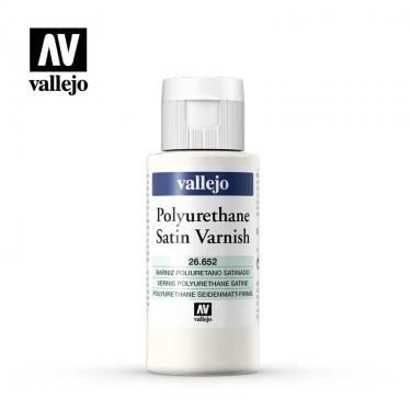 Полиуретановый полуматовый лак Vallejo серии Varnish - Polyurethane Satin Varnish 26652 (60 мл)
