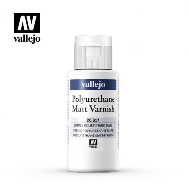 Полиуретановый матовый лак Vallejo серии Varnish - Polyurethane Matt Varnish 26651 (60 мл)