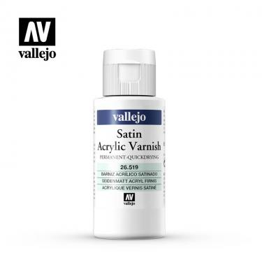 Полуматовый акриловый лак Vallejo серии Varnish - Satin Acrylic Varnish 26519 (60 мл)