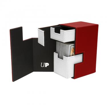 Коробочка Ultra-Pro M2.1 Deck Box Red/White (75 карт + кубики)