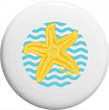 Aerocker: Фрисби Морская Звезда Белый (летающая тарелка)