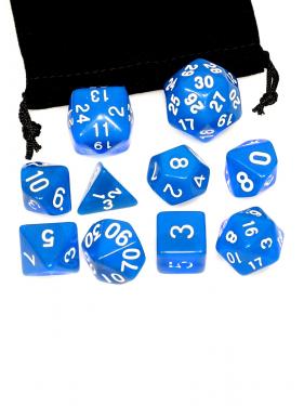 Набор кубиков MTGTRADE 10 штук синие для настольных игр
