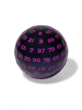 Куб MTGTRADE D100 с пурпурными цифрами
