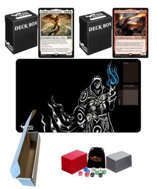 Magic: The Gathering — Дуэльный комплект MTGTRADE "СефараДракусет" + игровой коврик, протекторы, коробка и набор случайных кубиков