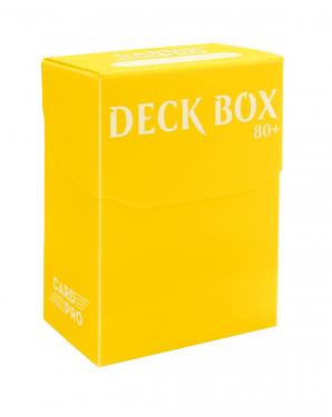 Пластиковая коробочка Card-Pro - Жёлтая (80+ карт) - для карт K-Pop, MTG, Pokemon