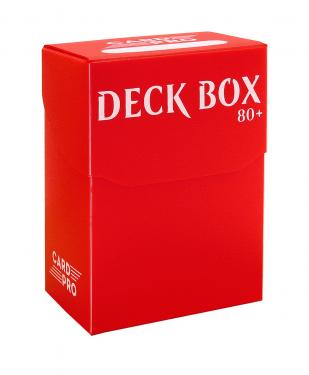 Пластиковая коробочка Card-Pro - Красная (80+ карт) - для карт K-Pop, MTG, Pokemon