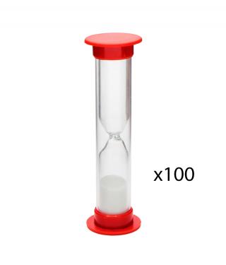 Песочные часы красные на 30 секунд (100 шт.)