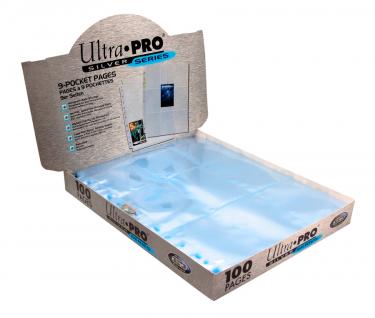 Упаковка из 100 листов для альбома Ultra-Pro Silver Series (3х3) на 11 отверстий крепления (верхняя загрузка)