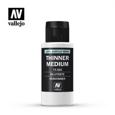 Разбавитель краски Vallejo серии Model Color - Thinner 73524, техническая (60 мл)