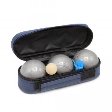 Спортивная игра "Петанк", 3 шара покрытые эпоксидной серебряной краской