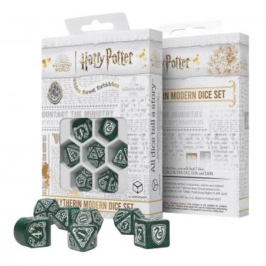 Набор кубиков Harry Potter. Slytherin Modern Dice Set - Green